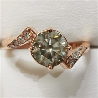 $14920 14K  Diamond (1.52Ct,Si1,St-Light Green)+0.