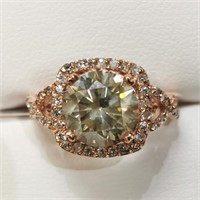 $69735 14K  Diamond (3.03Ct,Vs2,Yellowish Green)(D