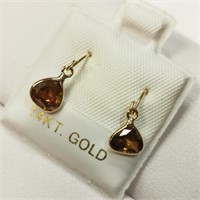 $2770 14K  Diamond(0.95Ct,I1-I2,Brown) Earrings