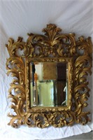 Ornate Carved Antique Mirror