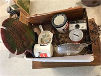 Camera, Wooden Fish, Cooler Cups, Farm Bank, Shelf