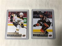 2 - 2018-19 Young Guns Canvas Rookie Hockey Cards