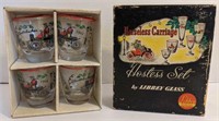 Libbey Glass vintage Horseless carriage hostess