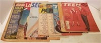 Flat of Vintage Magazines and Newspapers