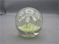 Beautiful hand-crafted glass paperweight!