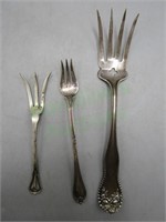 Lot of unique sterling silver forks!