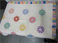 Beautiful vintage handmade quilt!