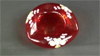 5 inch hand painted glass bowl