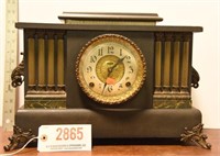 Lot #2865 - Antique Ingraham mantel clock. Comes