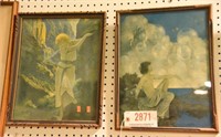 Lot #2871 - (2) Art Deco Maxfield Parish prints