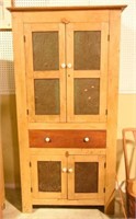 Lot #2881 - Primitive style jelly cupboard with
