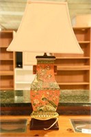 Lot #2894 - Chinese porcelain lamp. Stands 31"