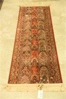 Lot #2919 - Oriental style hall runner rug with
