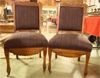 Lot #2941 - Pair of Victorian parlor chairs
