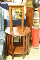 Lot #2966 - (2) Contemporary side table. One