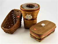 Lot #2998 - (3) Longaberber Baskets