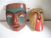 Komokwa Carved Mask & Milena Carved Mask