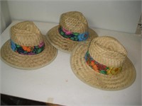 (3) Panama Jack Straw Hats
