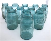 Blue ball mason jars