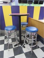 Three 4 Piece Set Ice Cream Tables and Chairs/Stoo