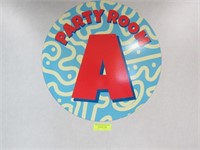 Contents of Party Room "A": Three Tables, Eighte