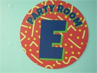 Contents of Party Room "E": Nine Assorted Tables