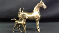 Pair of Vintage K &O bronze horses