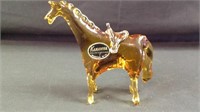 5" Vintage Kanawha Glass Horse