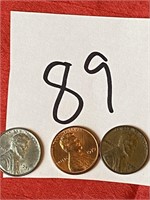 1943 steel penny & 1955 & 79 pennies