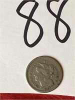 1866 3 cent nickel