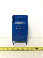 Neat Blue US Mailbox Coin Bank