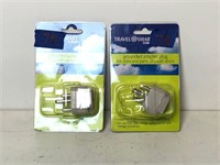 Set of Two Travel Smart Grounded Adapter Plugs