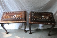 Pair of Beautiful Inlaid Tables