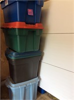 4 large storage bins