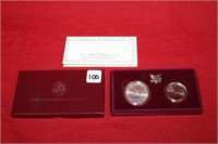 1992 U.S.olympic two coin uncirculated set