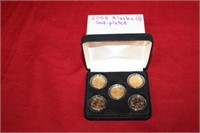 2008 Alaska Gold Plates (5) coin set
