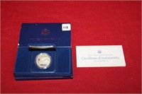1987 Silver dollar Constitution coin with COA