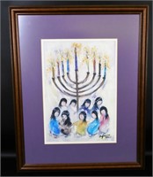 Degrazia "Hanukah - Festival Of Lights" Framed Art