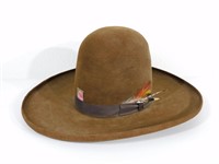 Vintage Cowboy Hat, Flatwater Style, Size 7