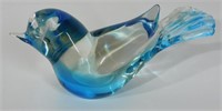 Vintage Art Glass Blue Bird