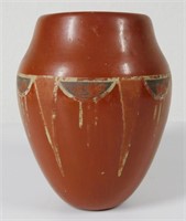 Vintage Red Maricopa Pottery Vase