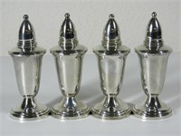 Crown Sterling Weighted Salt & Pepper Shakers (4)