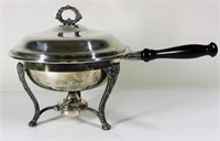 Vintage Silver Plated Double Boiler Chafing Dish