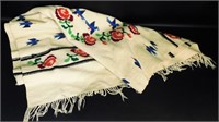 Vintage Mexican Wool Serape Blanket