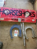 Vintage Horse shoes with box