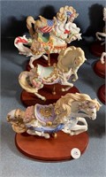 LOT OF LENOX CAROUSEL HORSE FIGURINES