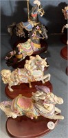 LOT OF LENOX CAROUSEL HORSE FIGURINES