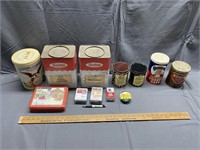 Collectible Tins with Advertising.