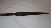 Authentic African Handmade Spear 7ft  2" with 17"