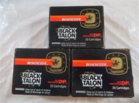 3 Winchestter Black Talon 40 Smith & Wesson 18